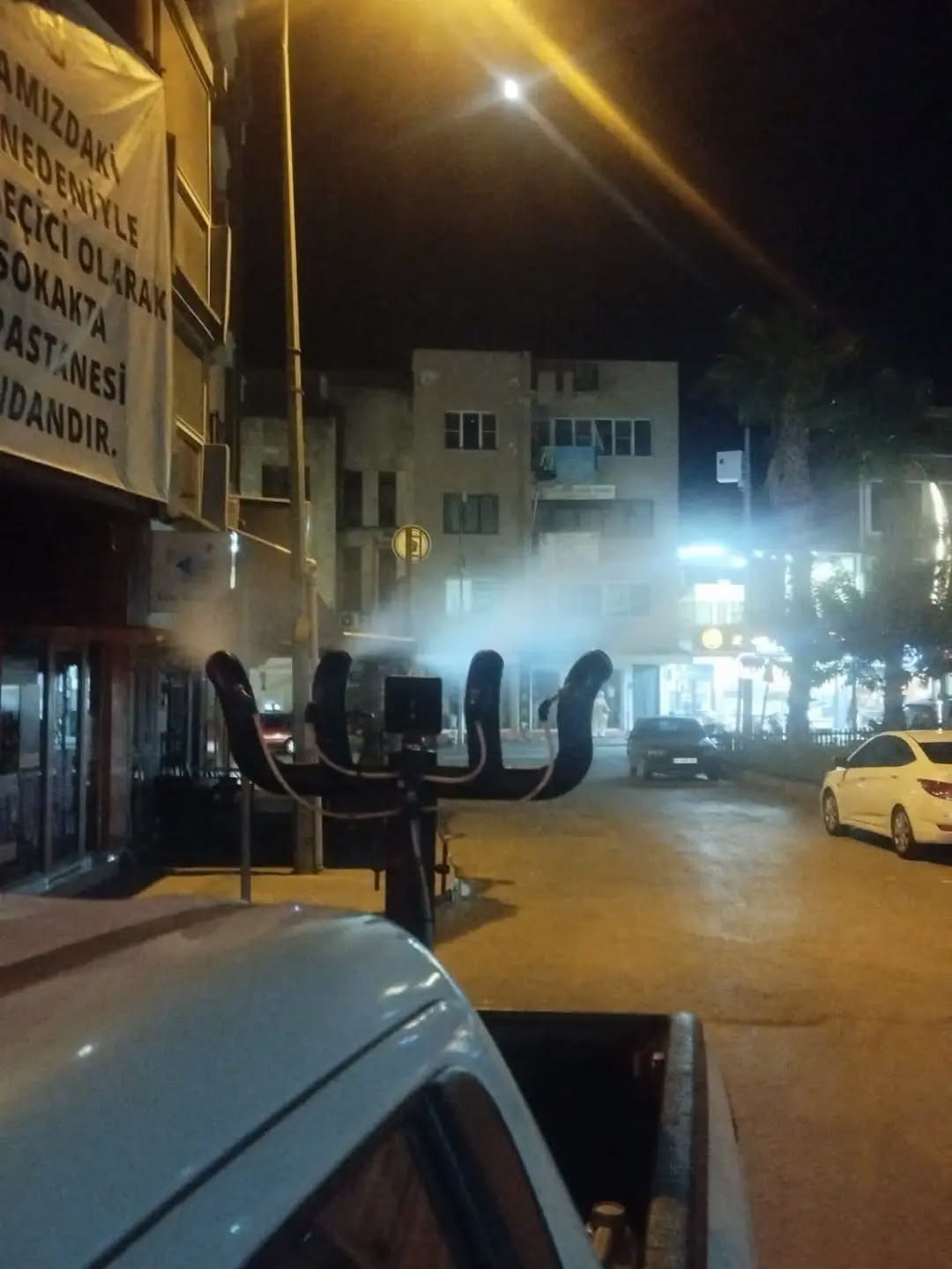 Germencik’te gece ilaçlaması sürüyor