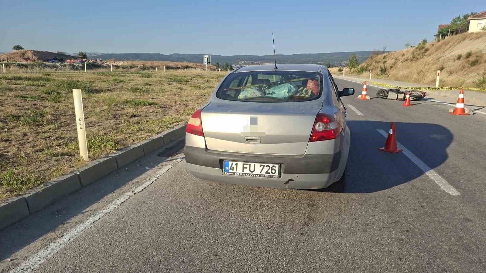 Kütahya’da otomobilin çarptığı elektrikli bisikletin sürücüsü hayatını kaybetti