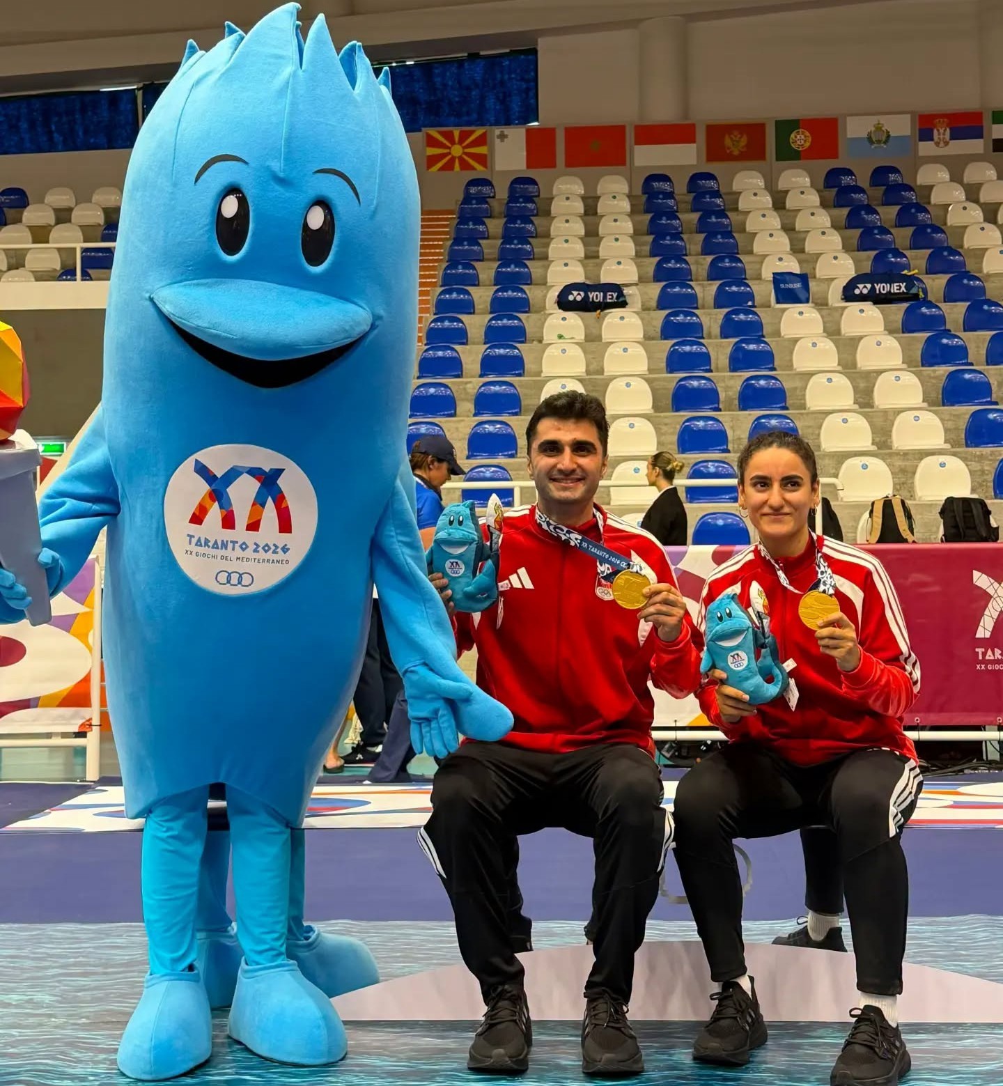 Akdeniz Oyunları’nda tarihi başarı: Erzincanlı milli badmintoncular altın madalyanın sahibi oldu