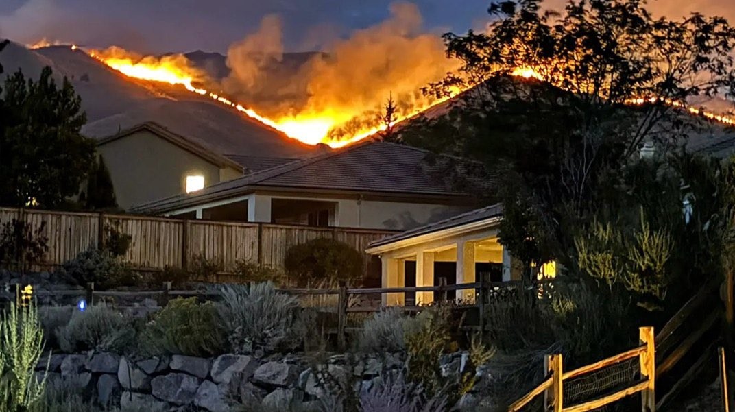 ABD’nin Nevada eyaletindeki orman yangını büyüyor: 61 bin dönümlük alan küle döndü