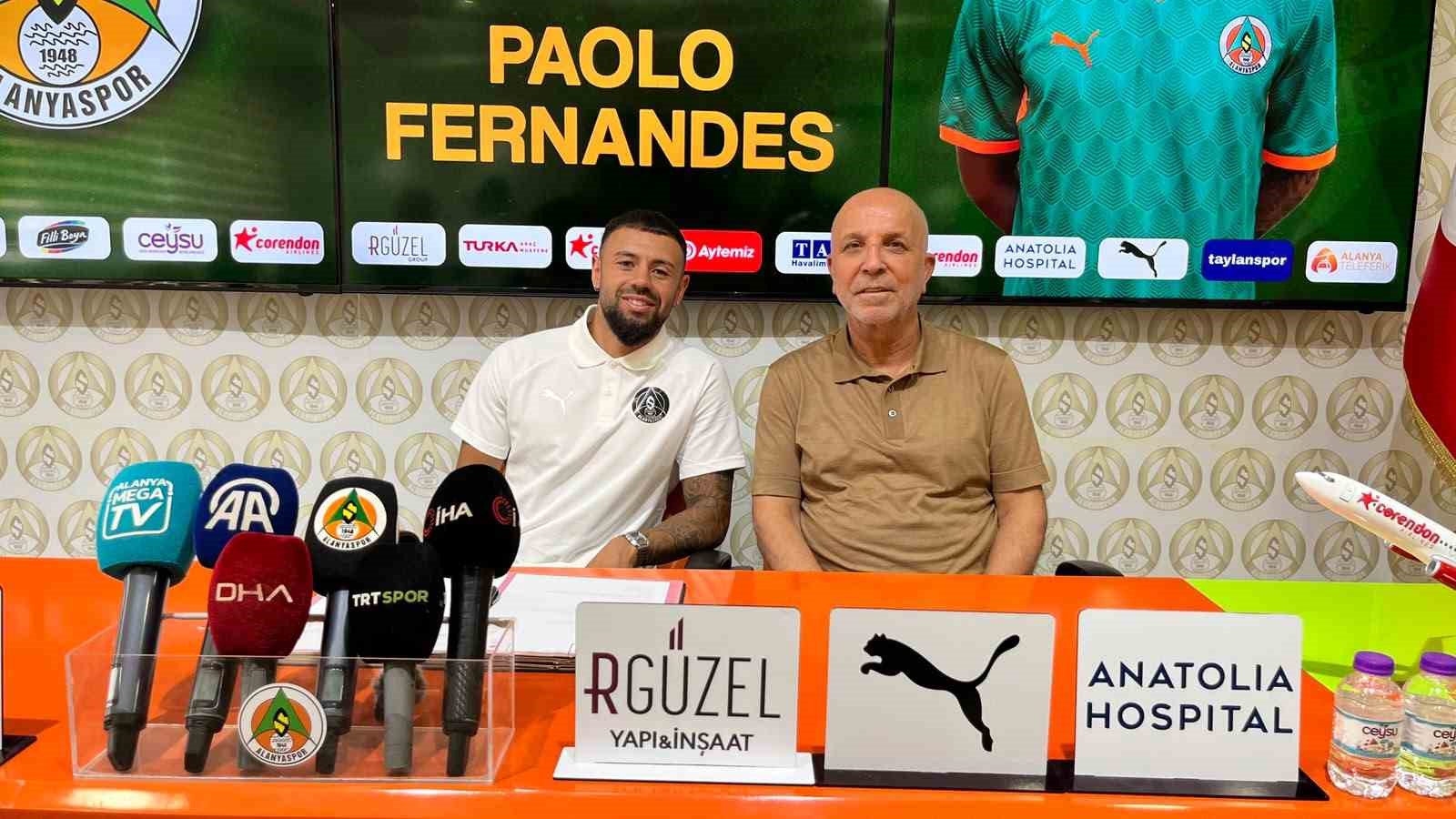 Alanyaspor, AEK forması giyen Paolo Fernandes’i kiralık olarak kadrosuna kattı