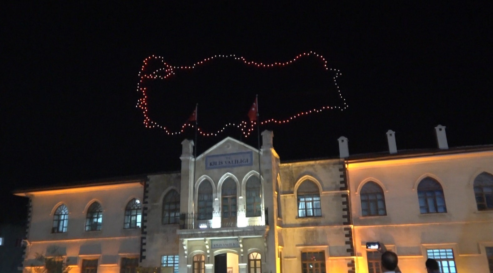 Sınırın sıfır noktasında Mercidabık Zaferi coşkusu gökyüzüne yansıdı