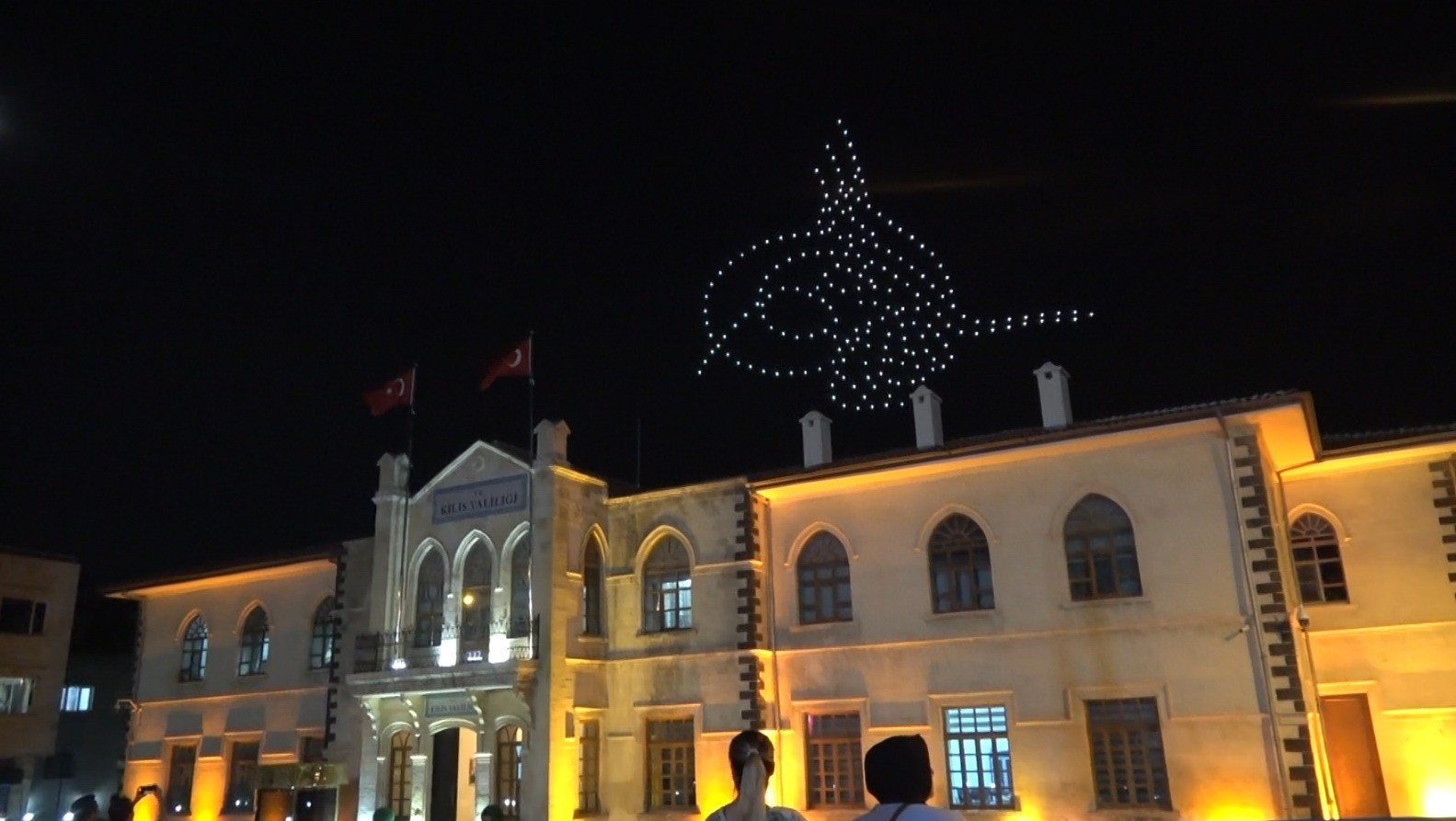 Sınırın sıfır noktasında Mercidabık Zaferi coşkusu gökyüzüne yansıdı