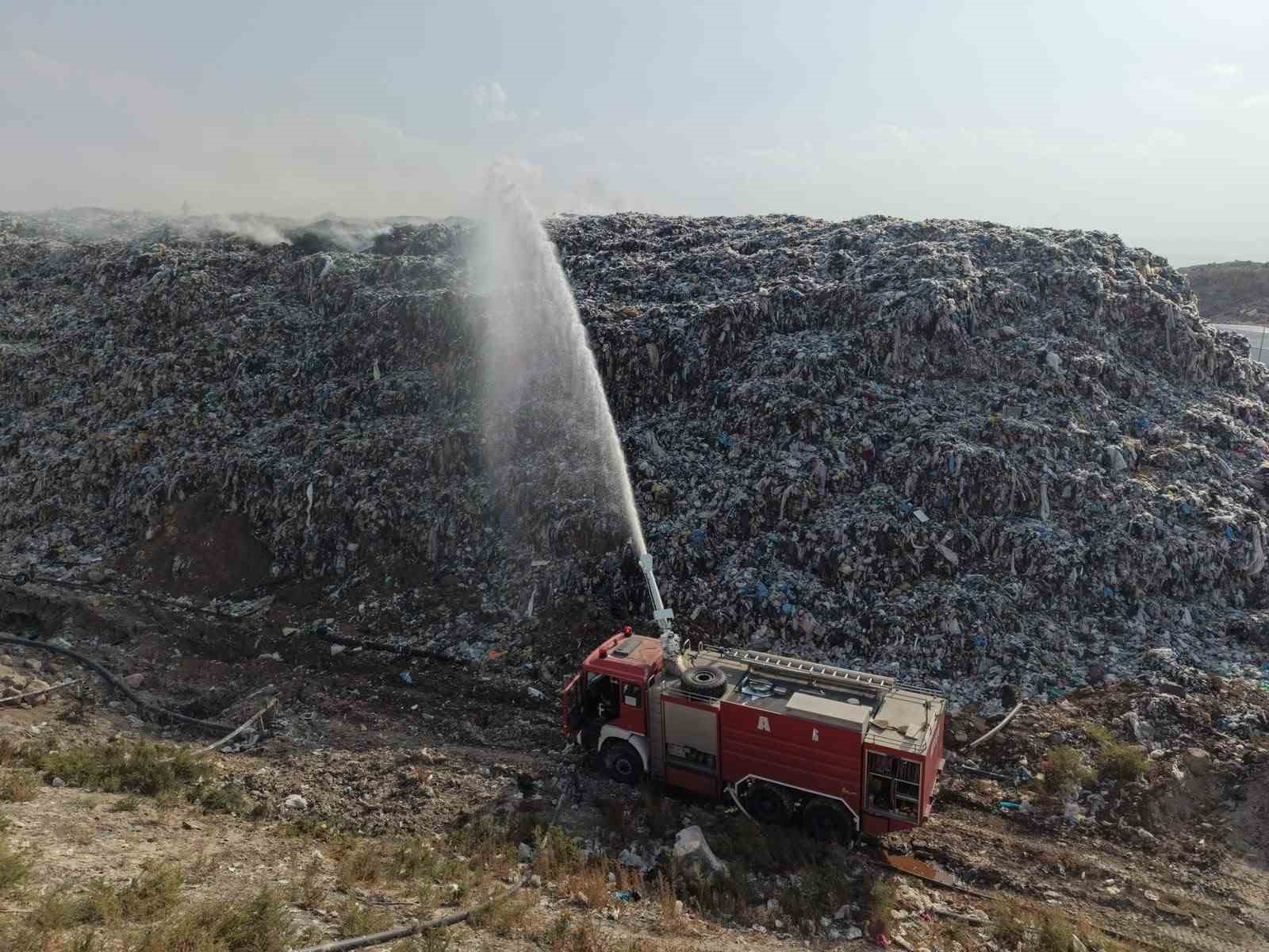 Iğdır’da katı atık tesisinde yangın