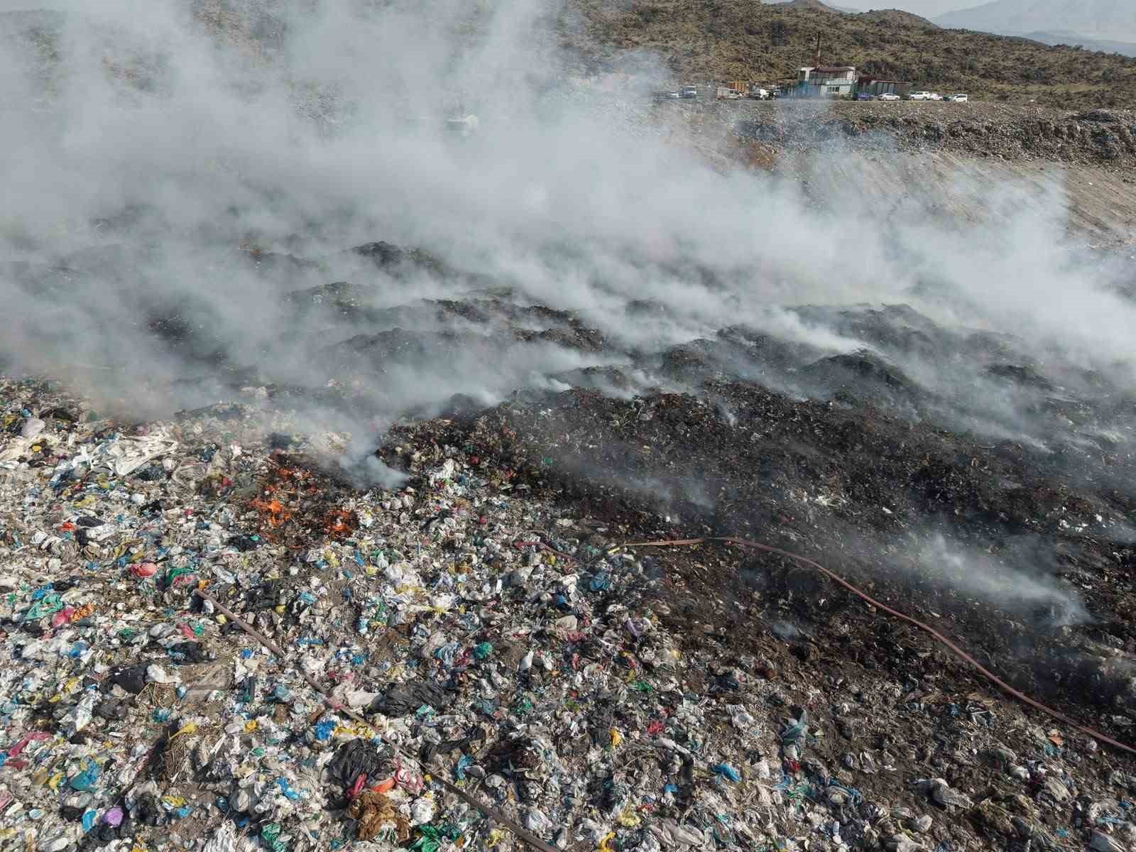 Iğdır’da katı atık tesisinde yangın