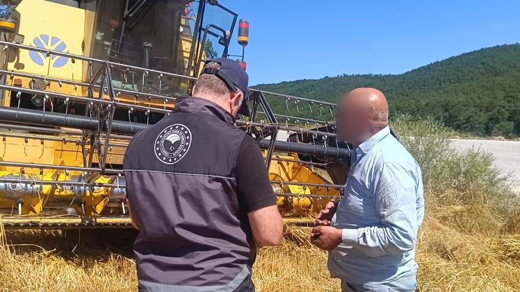 Çıkan yangınlardan sonra biçerdöverler sıkı denetimde