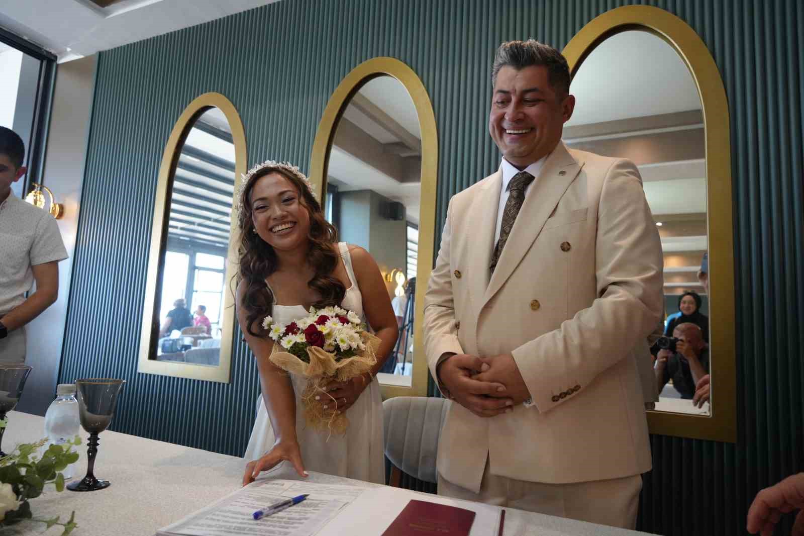 Samsun’a Filipinli gelin