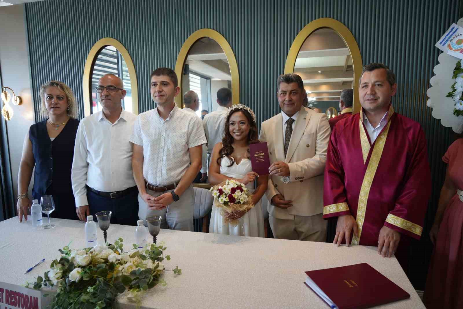Samsun’a Filipinli gelin