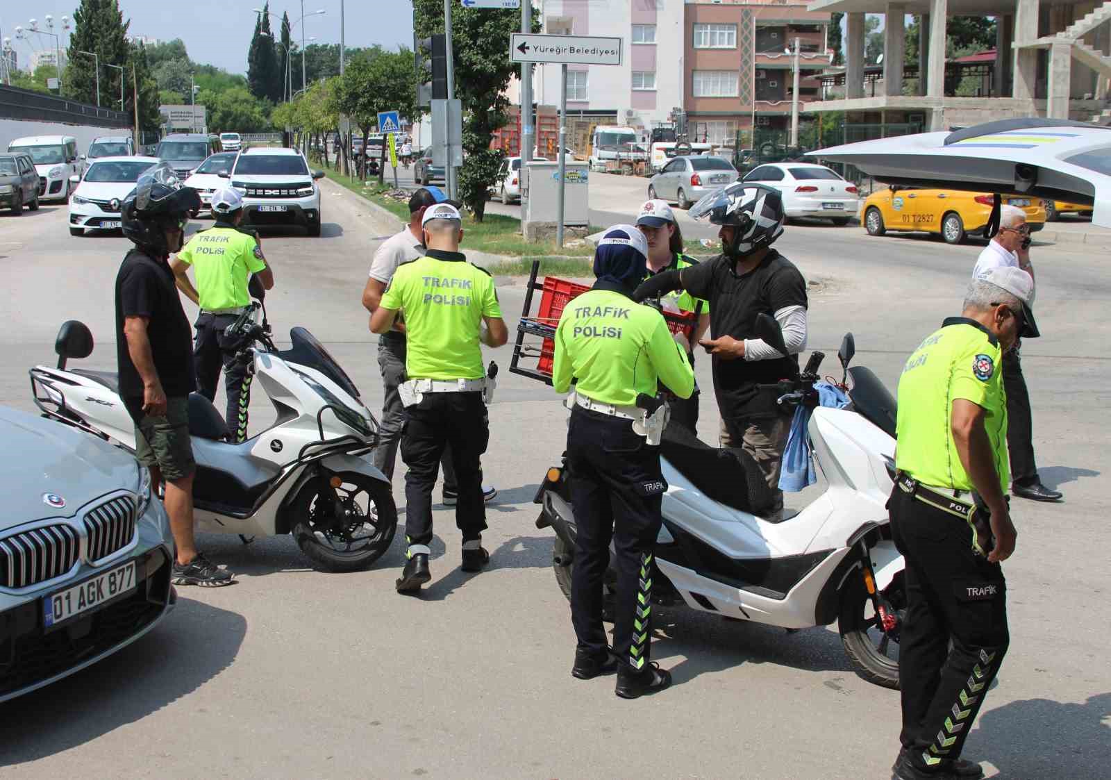 Kurallara uymayan motosiklet sürücülerine 1 milyon 266 bin TL ceza