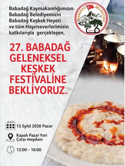 Babadağ Geleneksel Keşkek Festivali’nin 27.’si için geri sayım başladı