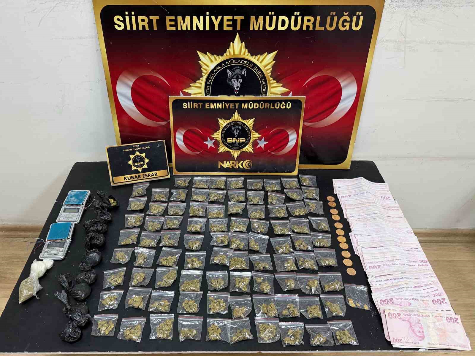 Siirt’te uyuşturucu operasyonunda 2 şüpheli yakalandı