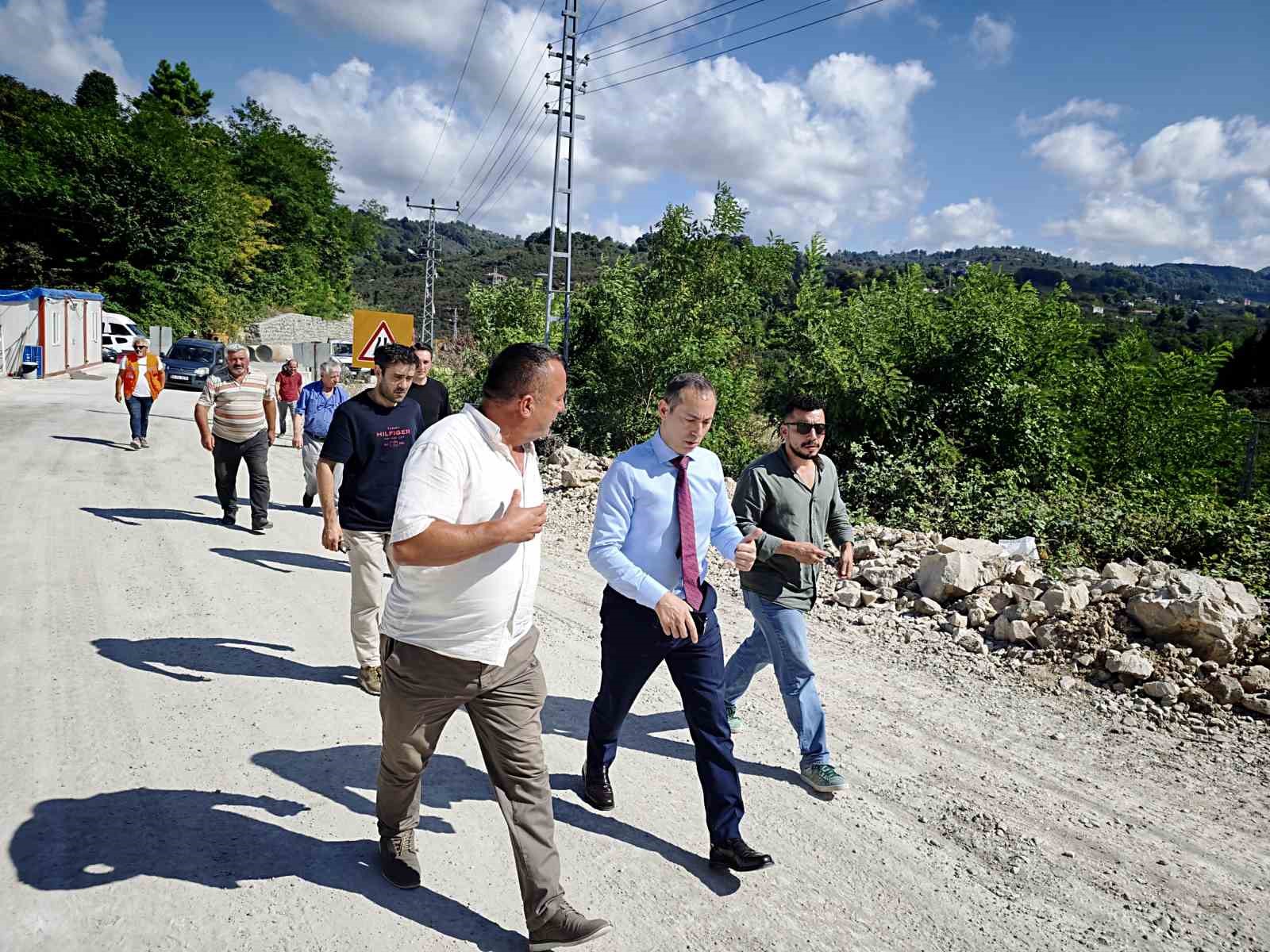 Ordu’yu İç Anadolu’ya bağlayan Akkuş-Niksar kara yolunda fore kazık çalışmaları başladı