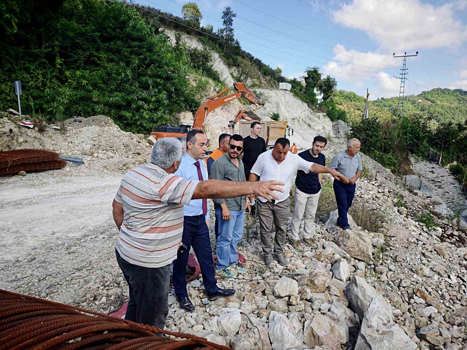 Ordu’yu İç Anadolu’ya bağlayan Akkuş-Niksar kara yolunda fore kazık çalışmaları başladı