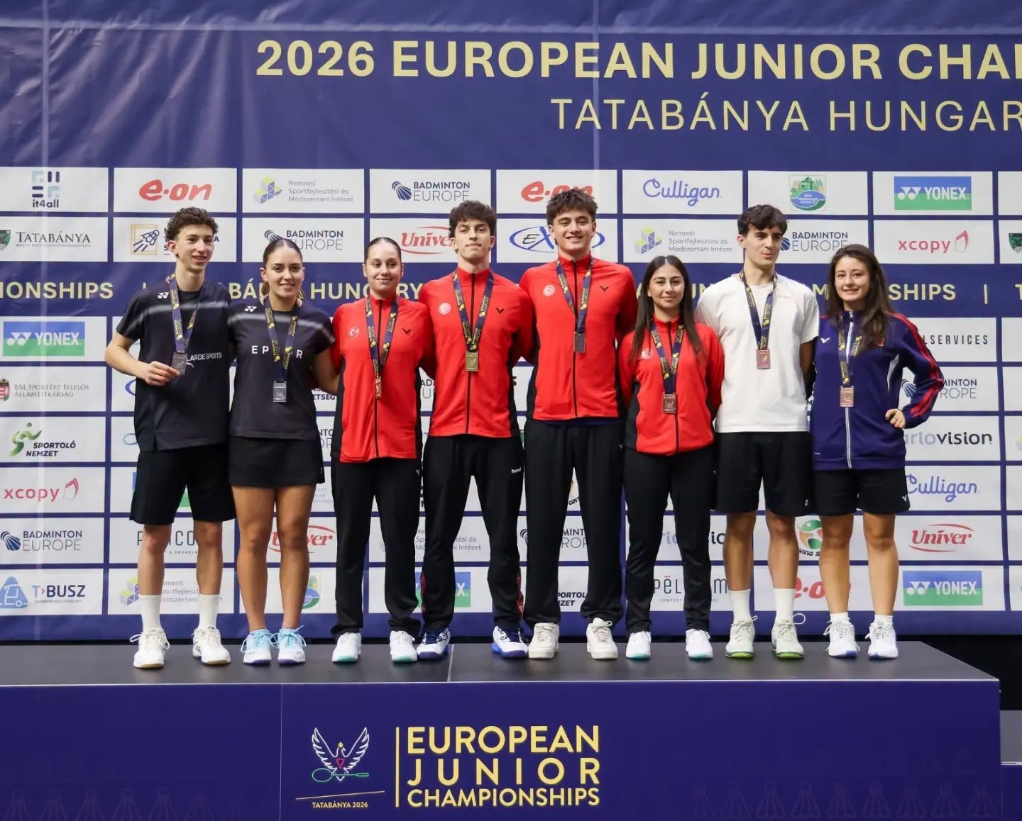 Türkiye, Avrupa Gençler Badminton Şampiyonası’nda 2 altın, 2 bronz madalya kazandı