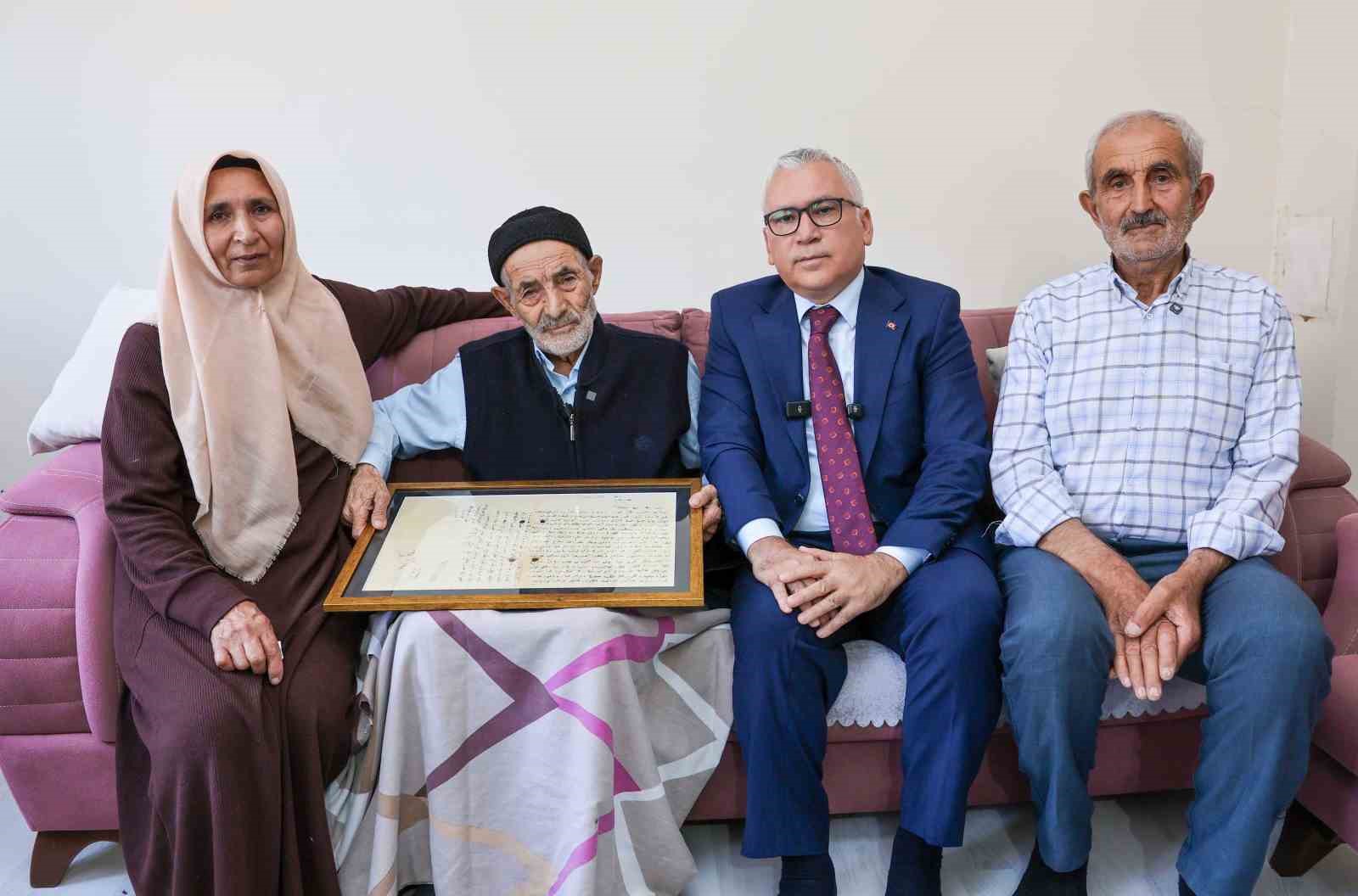 Balkan Harbi’nde kaybolan mektup, 113 yıl sonra Sivaslı aileye ulaştırıldı