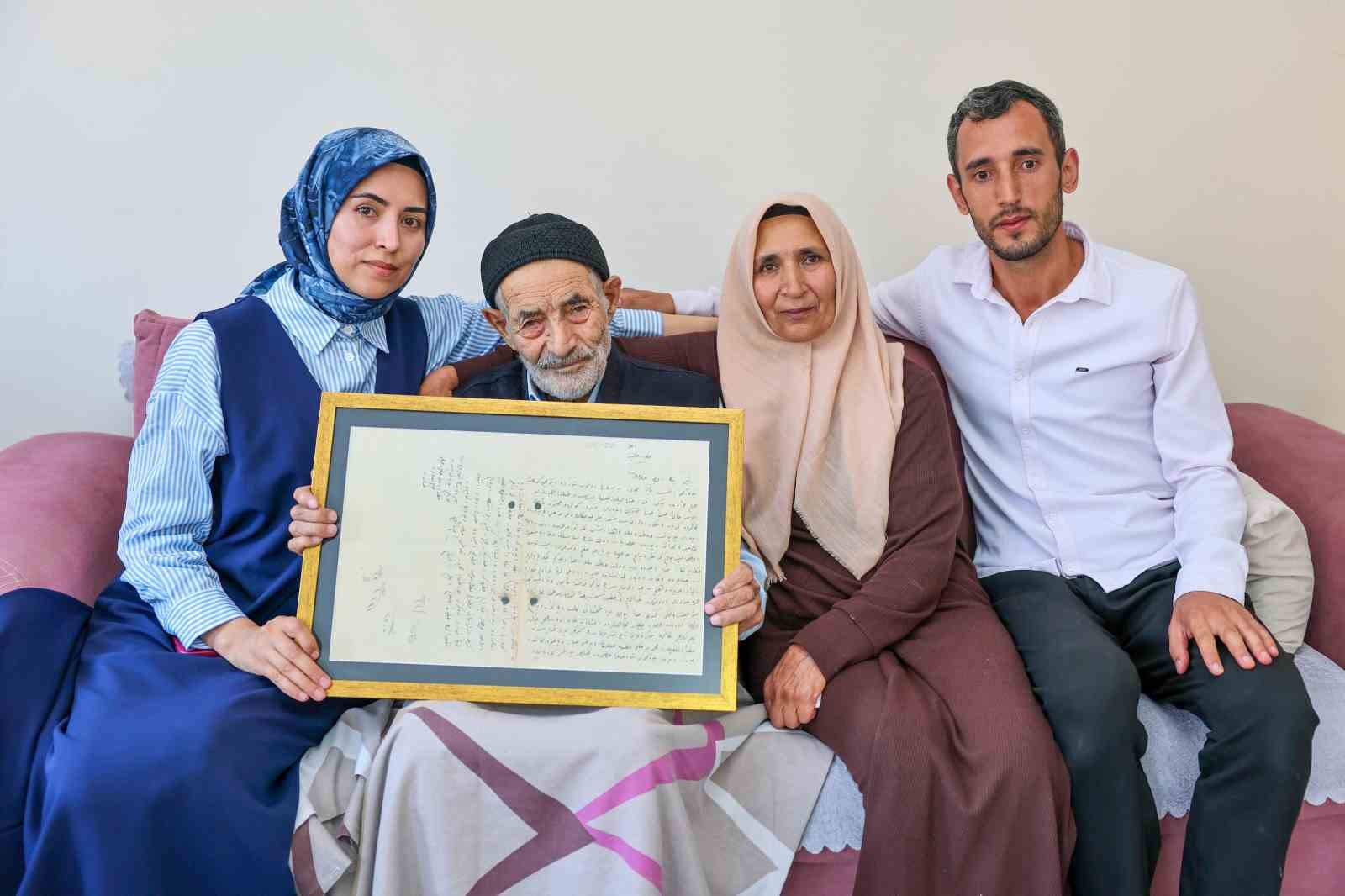 Balkan Harbi’nde kaybolan mektup, 113 yıl sonra Sivaslı aileye ulaştırıldı
