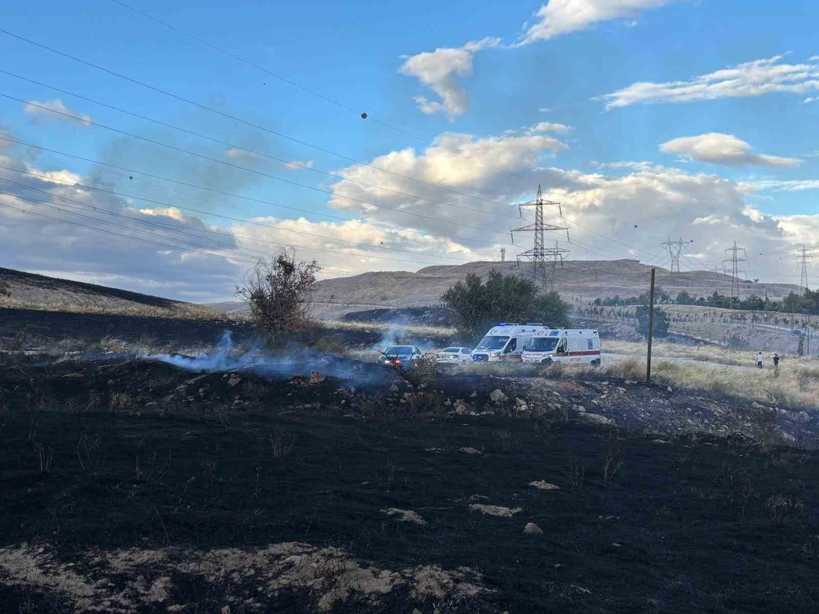 Ankara’da otluk alanda çıkan yangın kontrol altına alındı