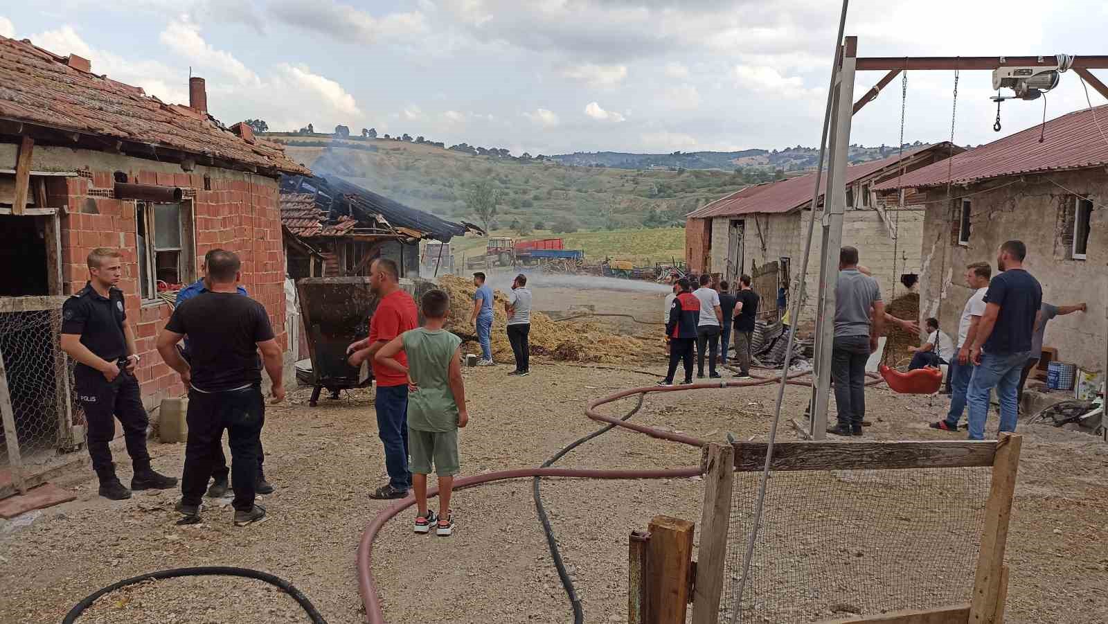 Samsun’da ambarda yangın: 7 ton buğday küle döndü