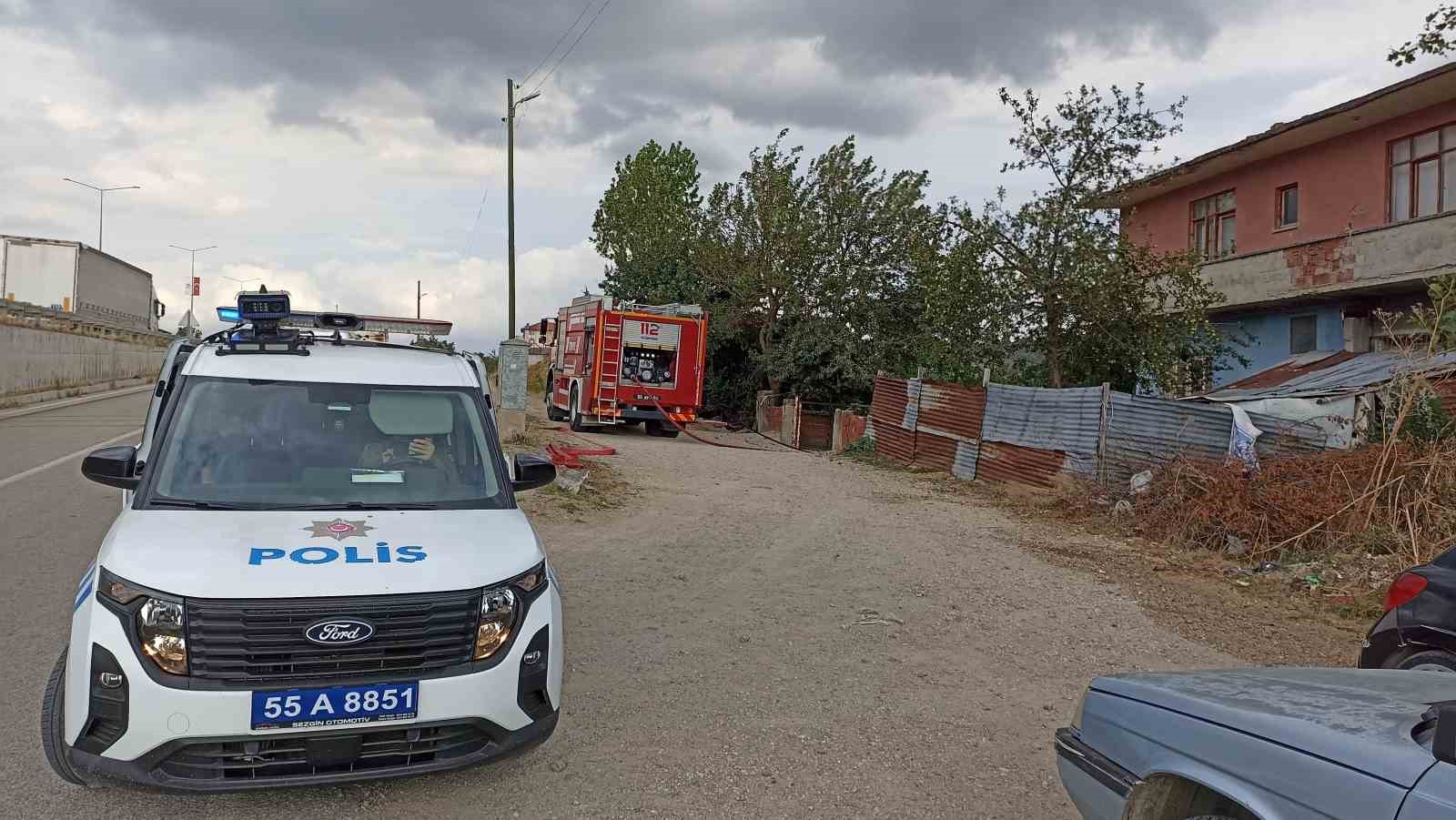 Samsun’da ambarda yangın: 7 ton buğday küle döndü
