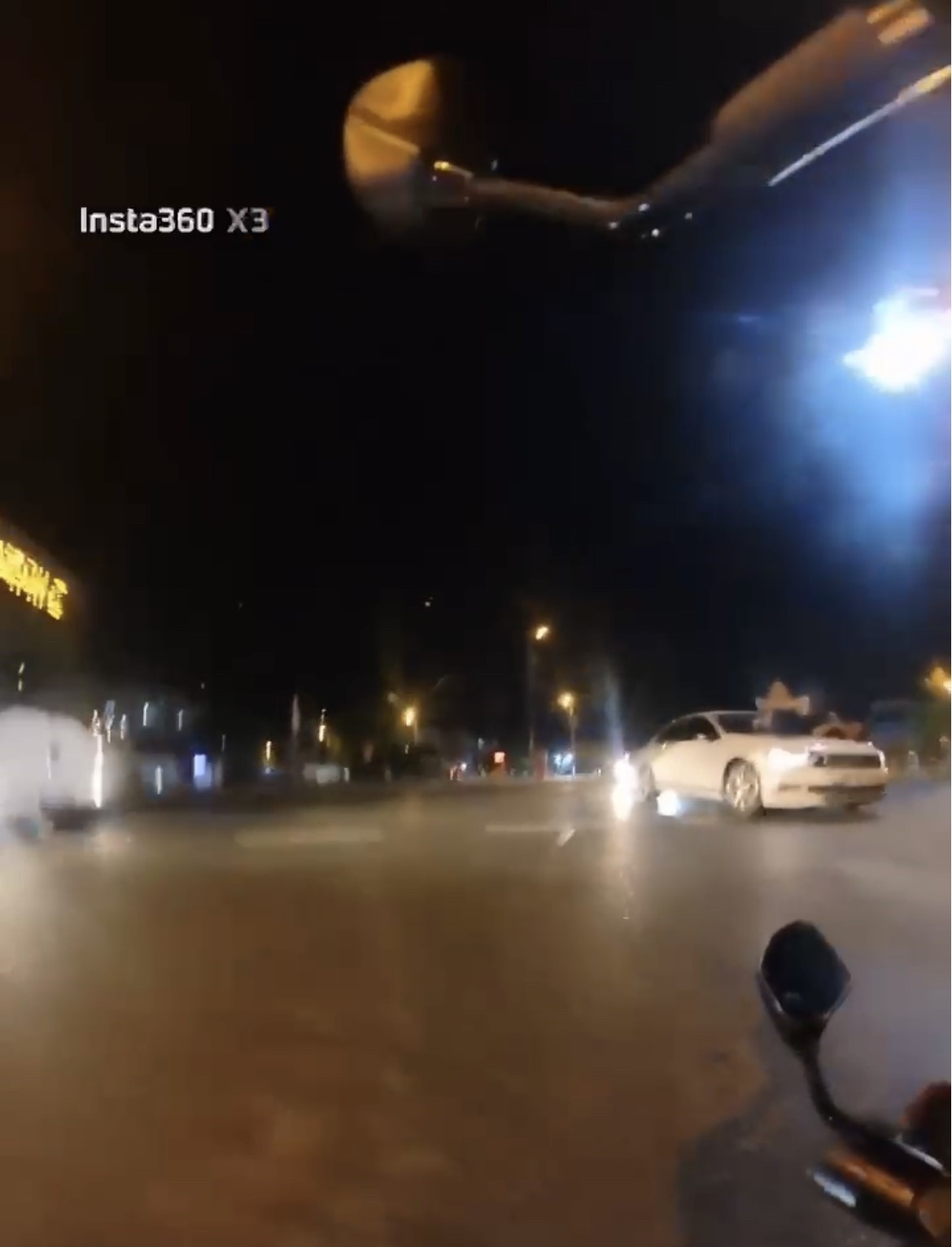 Tekirdağ’da kaza anı kask kamerasında