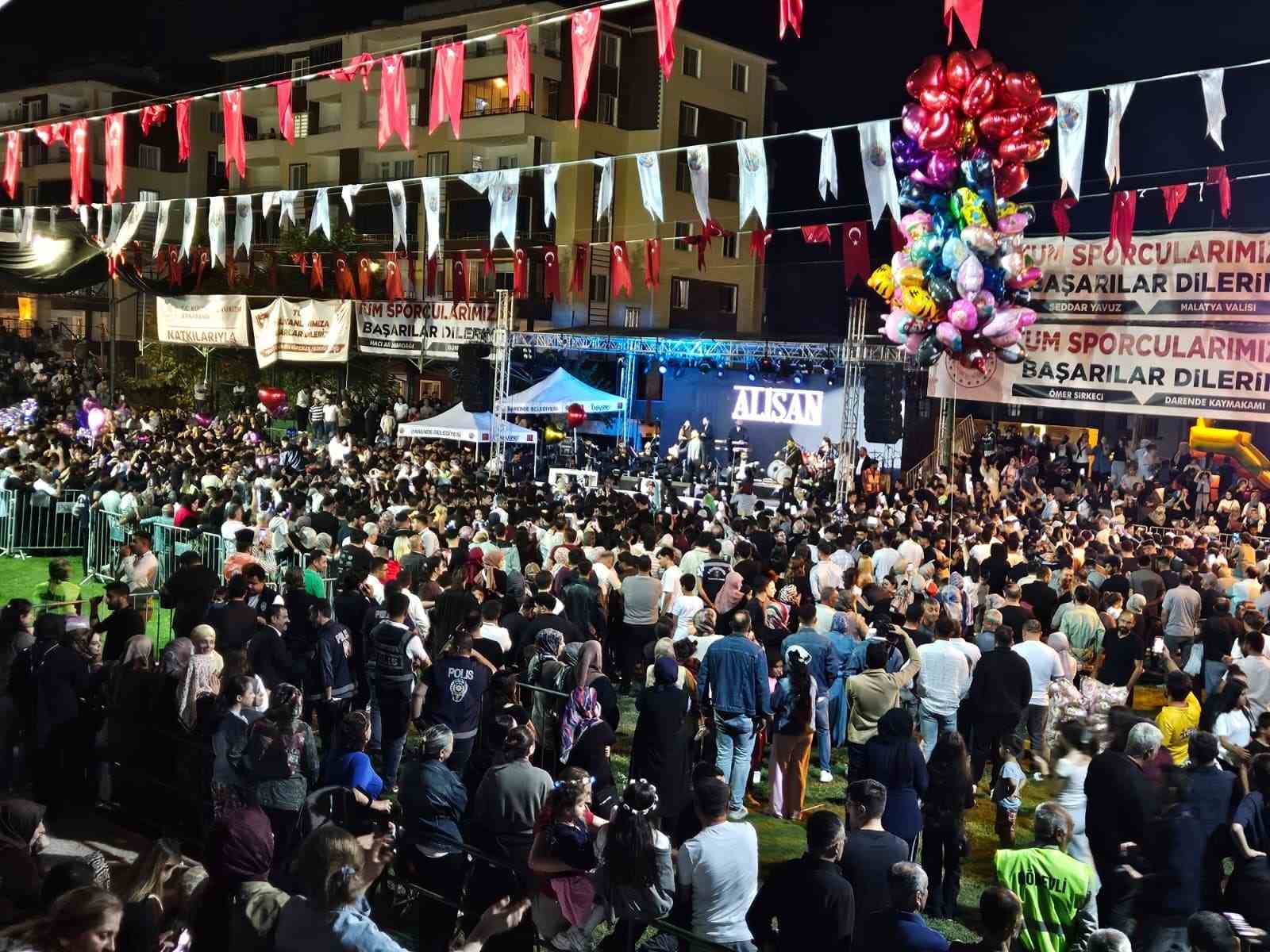 Malatya’da yağmura rağmen Alişan coşkusu