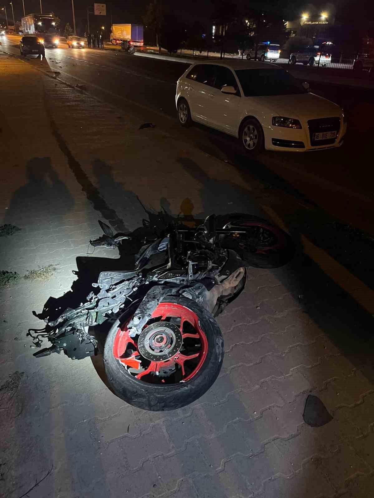 Bursa’da feci kaza: 20 yaşındaki motosiklet sürücüsü hayatını kaybetti