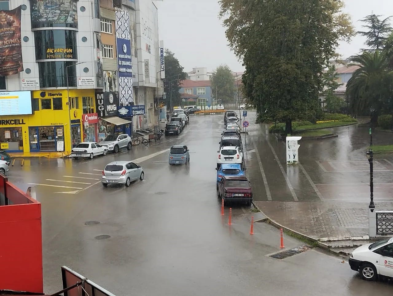 Samsun’da sağanak etkili oldu