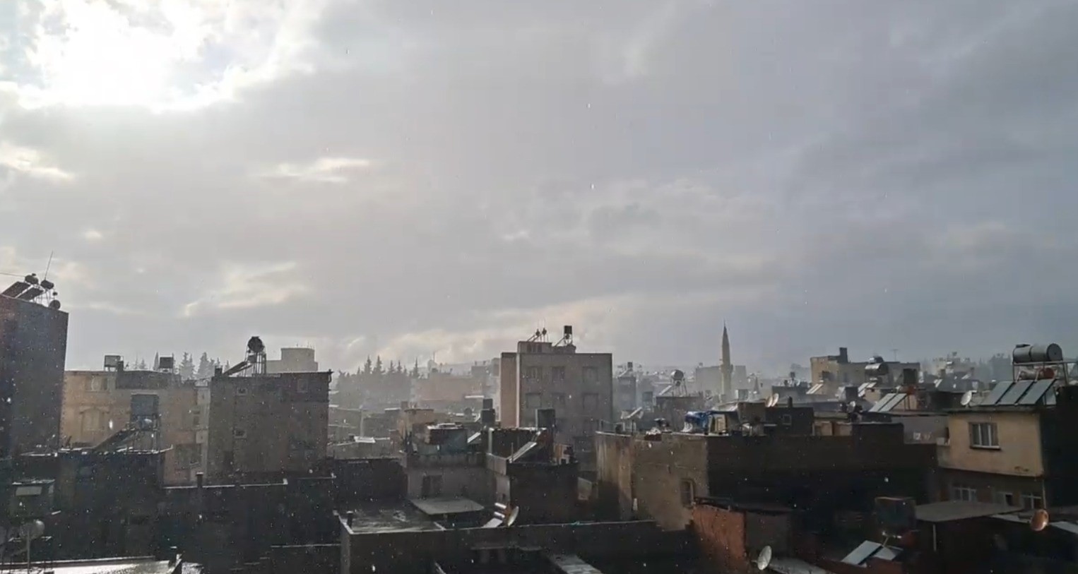 Kilis’te yağış etkili oldu