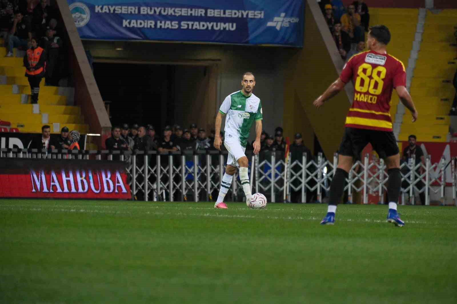 Trendyol 1. Lig: Kayserispor: 1 - Bursaspor: 2