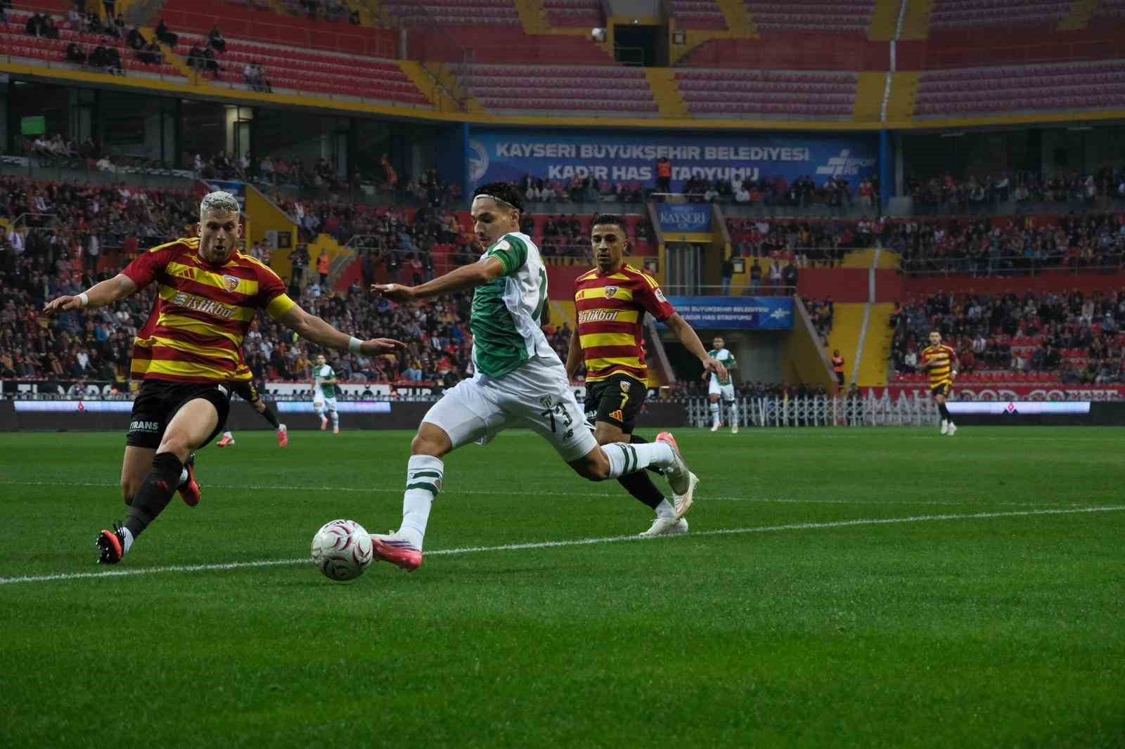 Trendyol 1. Lig: Kayserispor: 1 - Bursaspor: 2