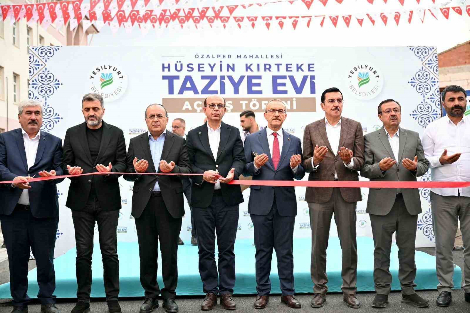 Yeşilyurt’ta Hüseyin Kırteke Taziye Evi hizmete sunuldu