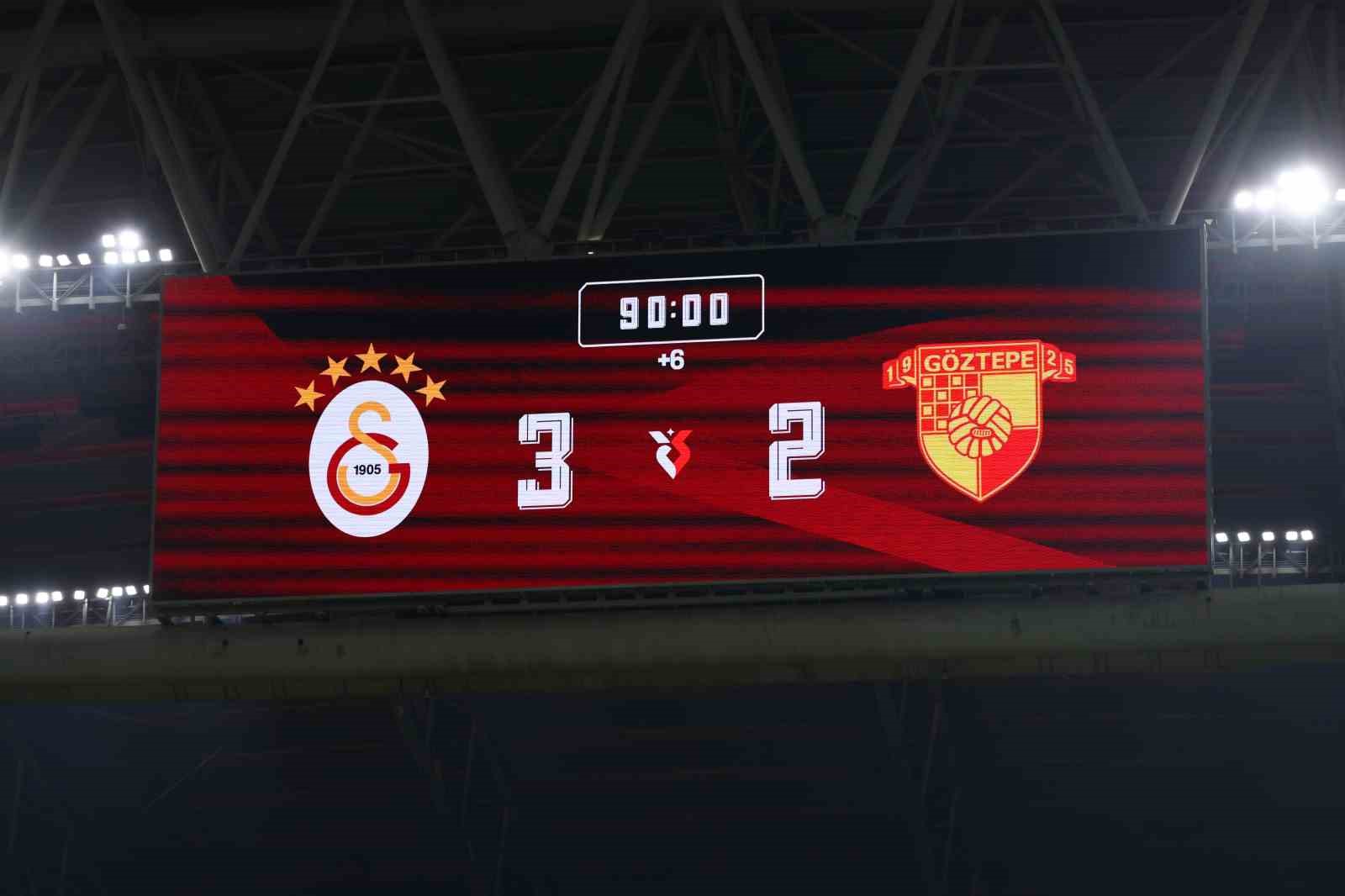 Trendyol Süper Lig: Galatasaray: 3 - Göztepe: 2 (Maç sonucu)