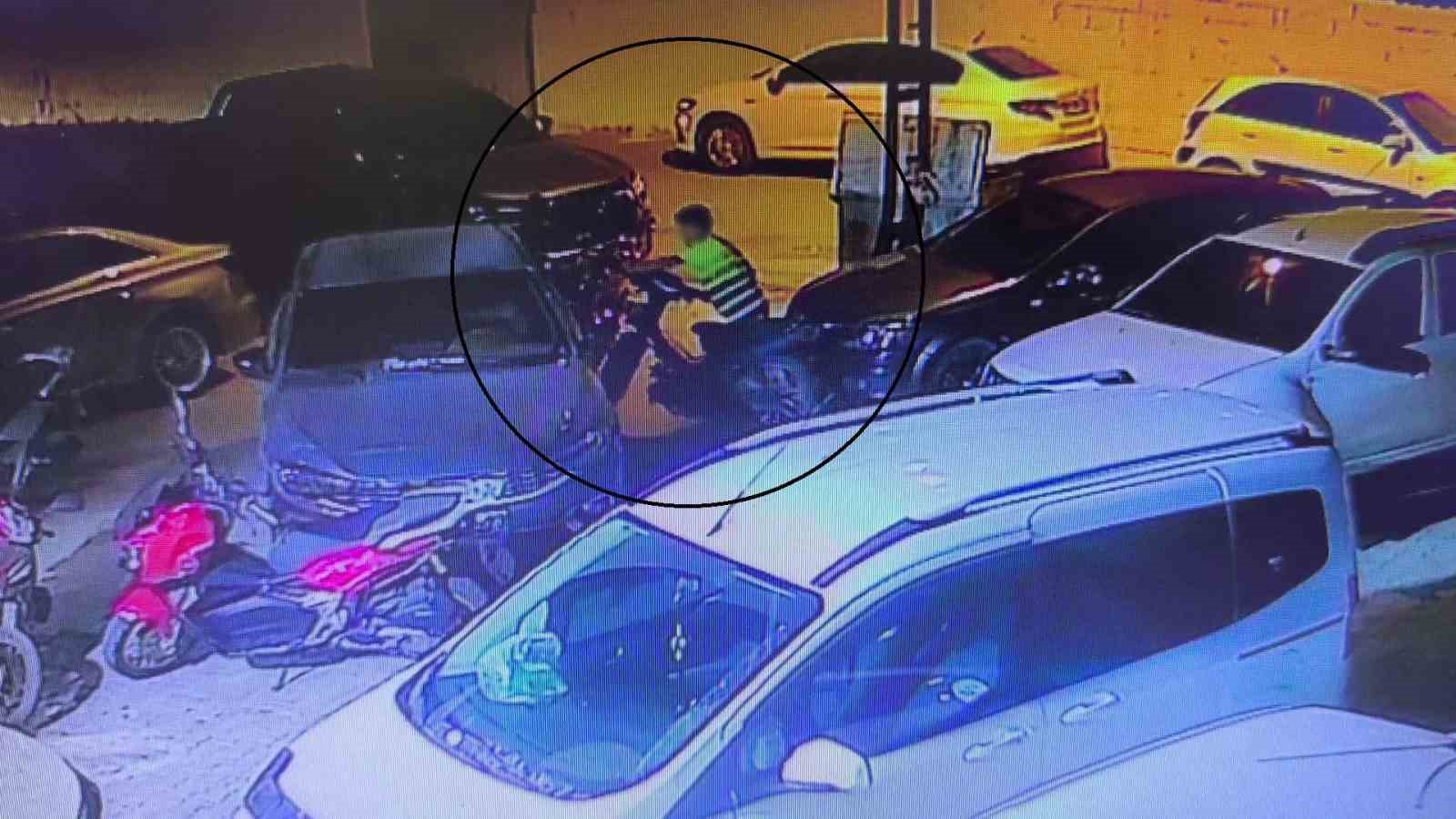 Motosikleti çalan çocuğun 14 yaşında olduğu ortaya çıktı