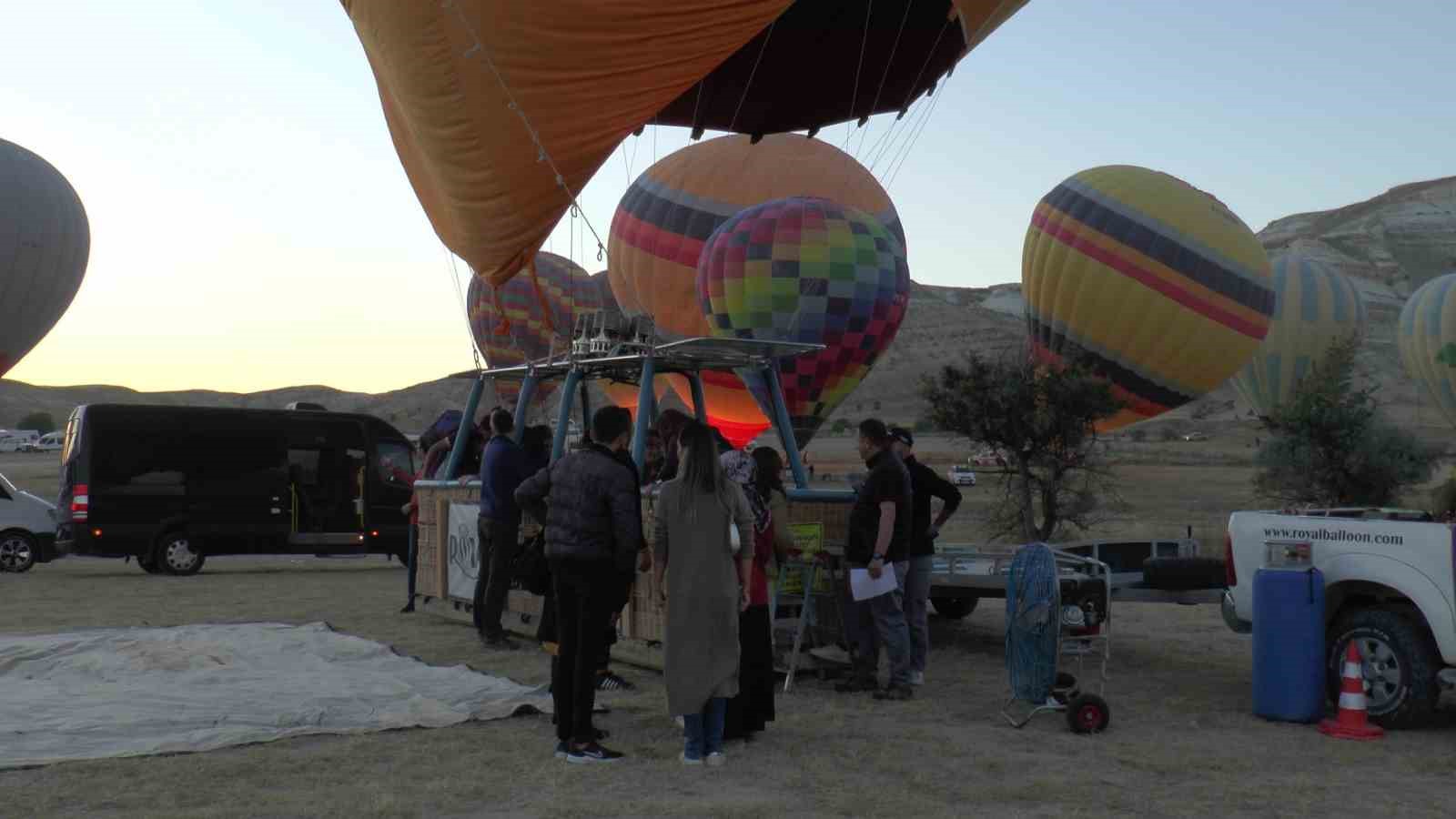 Kapadokya’da balonlar 3 gündür gökyüzüne yükselemiyor