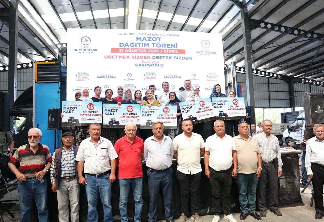 Çivrilli üreticiye 94 bin litre mazot desteği sağlandı