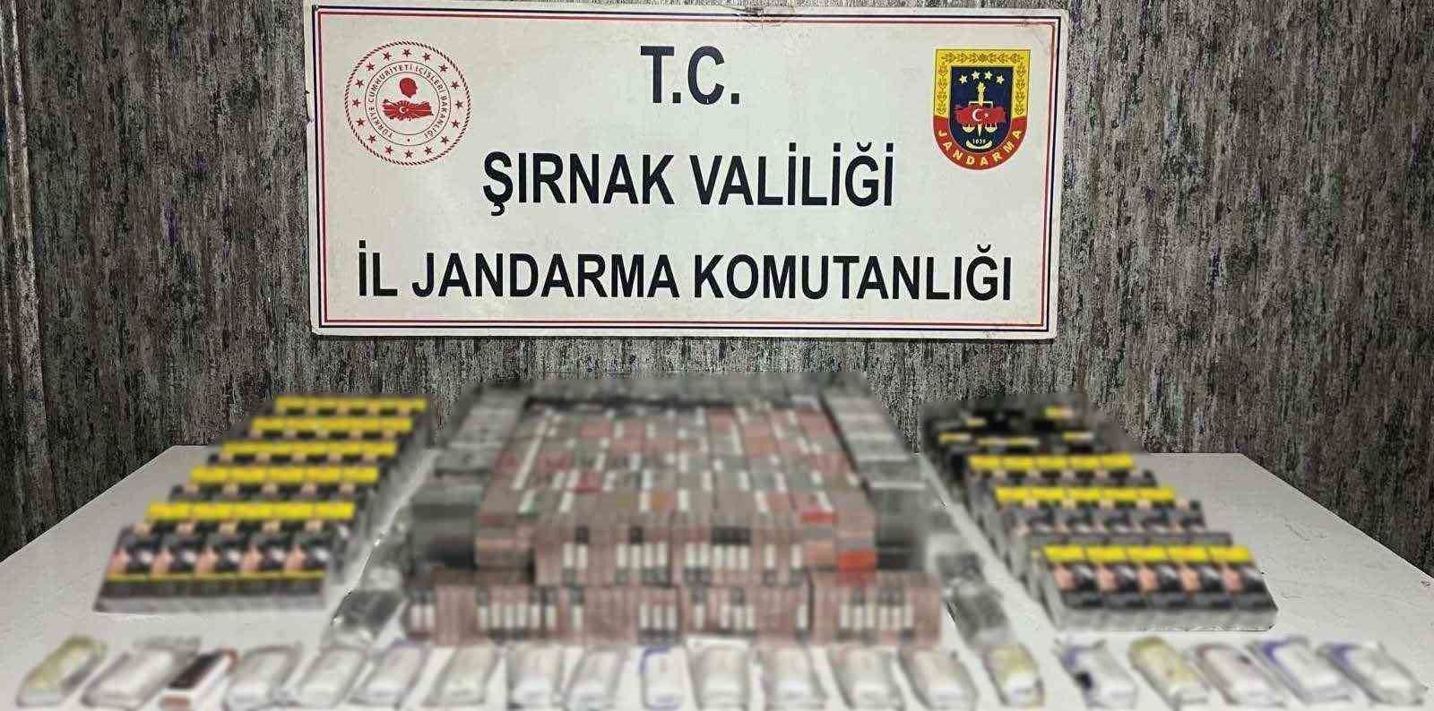 Şırnak’ta jandarmadan kaçakçılık operasyonu