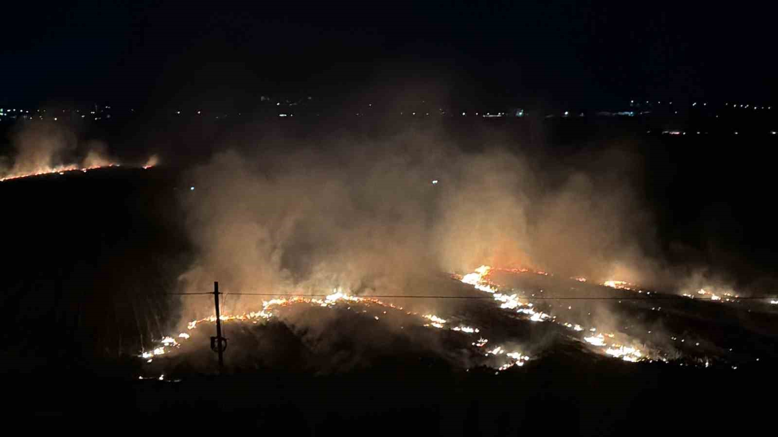 Osmaniye’de anız yangını