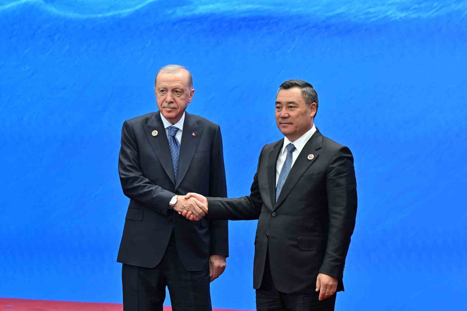 Cumhurbaşkanı Erdoğan, ŞİÖ+ formatlı zirveye katılmak üzere Irıs Ordo Kongre Merkezinde