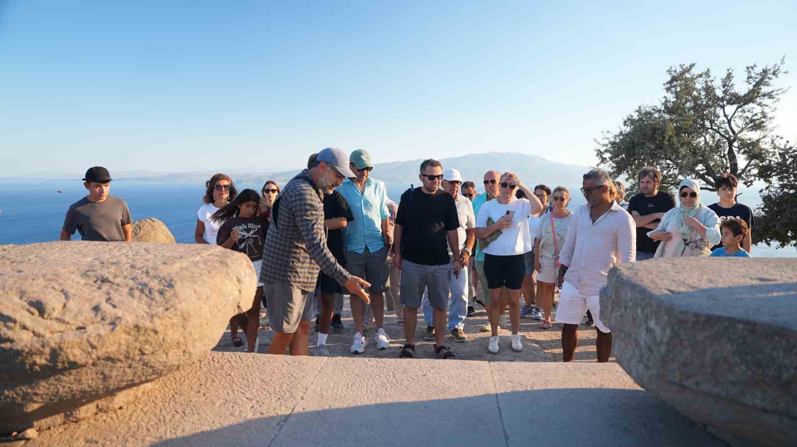 Çanakkale’de festivalin üçüncü gününde Assos Ören Yeri keşfedildi