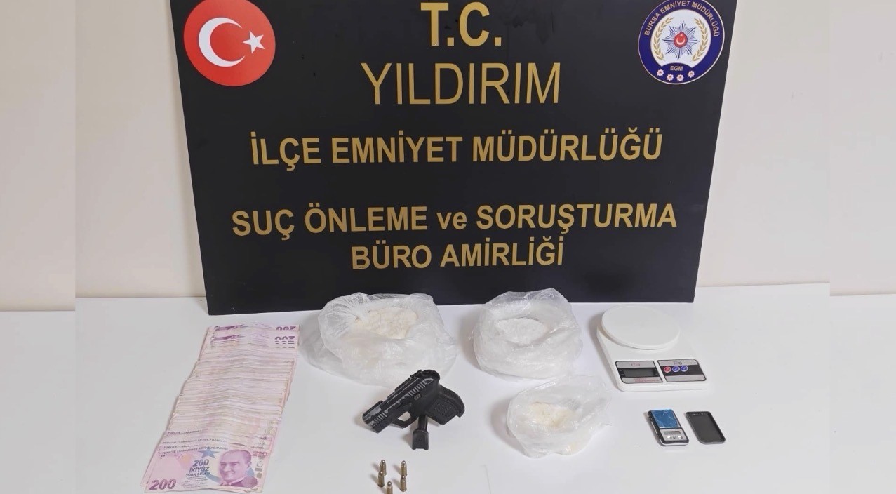 Bursa’da uyuşturucu operasyonu: 1 kilo 210 gram metamfetamin ele geçirildi