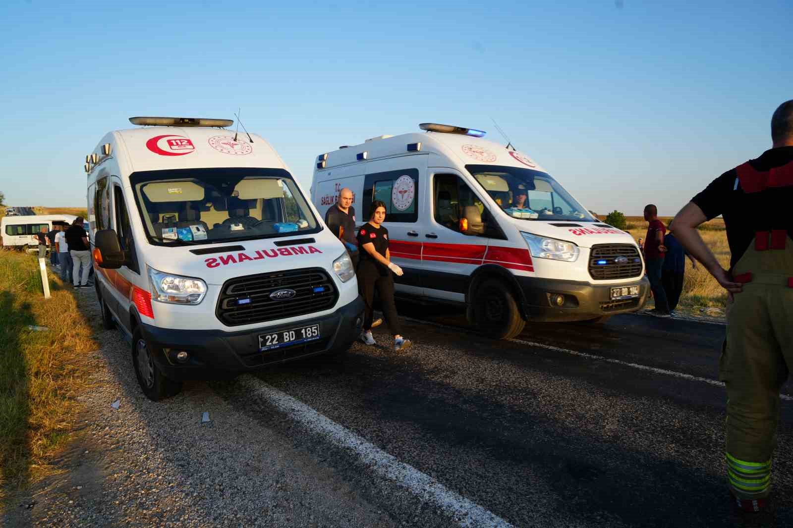 Edirne’de zincirleme kaza: 6 yaralı
