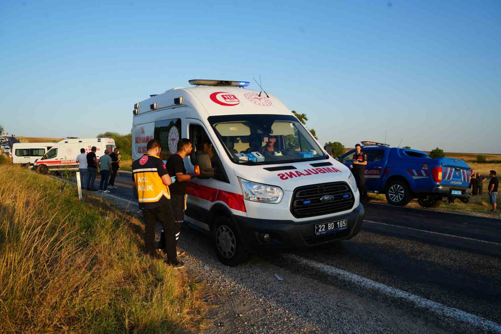 Edirne’de zincirleme kaza: 6 yaralı