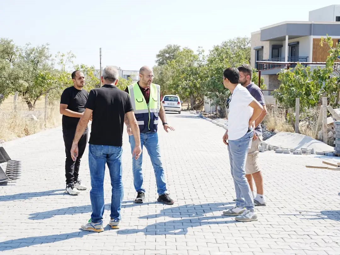 Başkan Zencirci, Germencik’te yol çalışmalarını inceledi