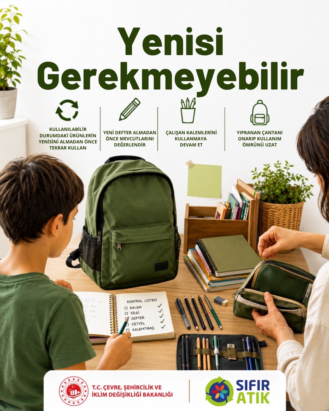 Bakan Kurum’dan ‘Okullarda Sıfır Atık’ teması paylaşımı