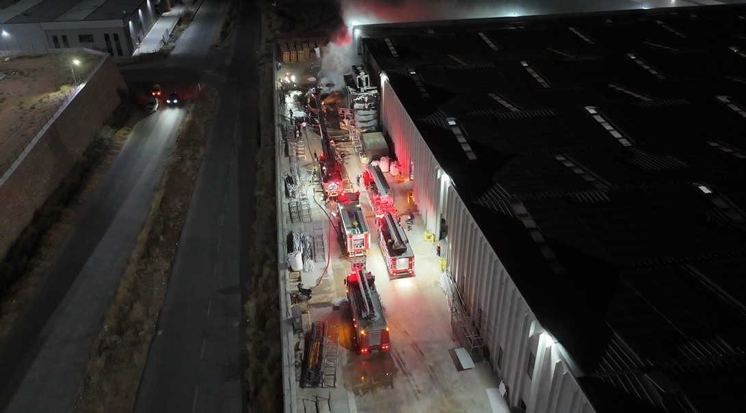 Eskişehir’de fabrika yangını