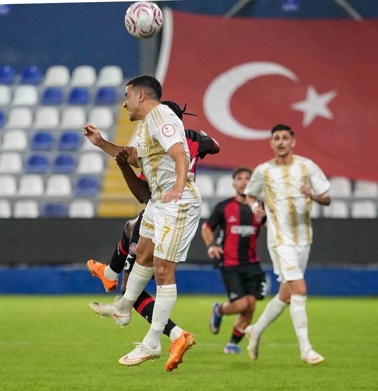 Trendyol 1. Lig: Fatih Karagümrük: 1 - Kayserispor: 1