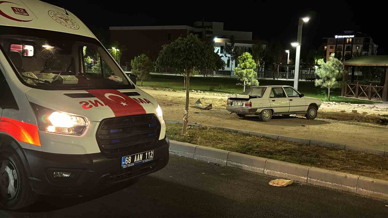 Takla atan otomobilden burnu bile kanamadan çıktı