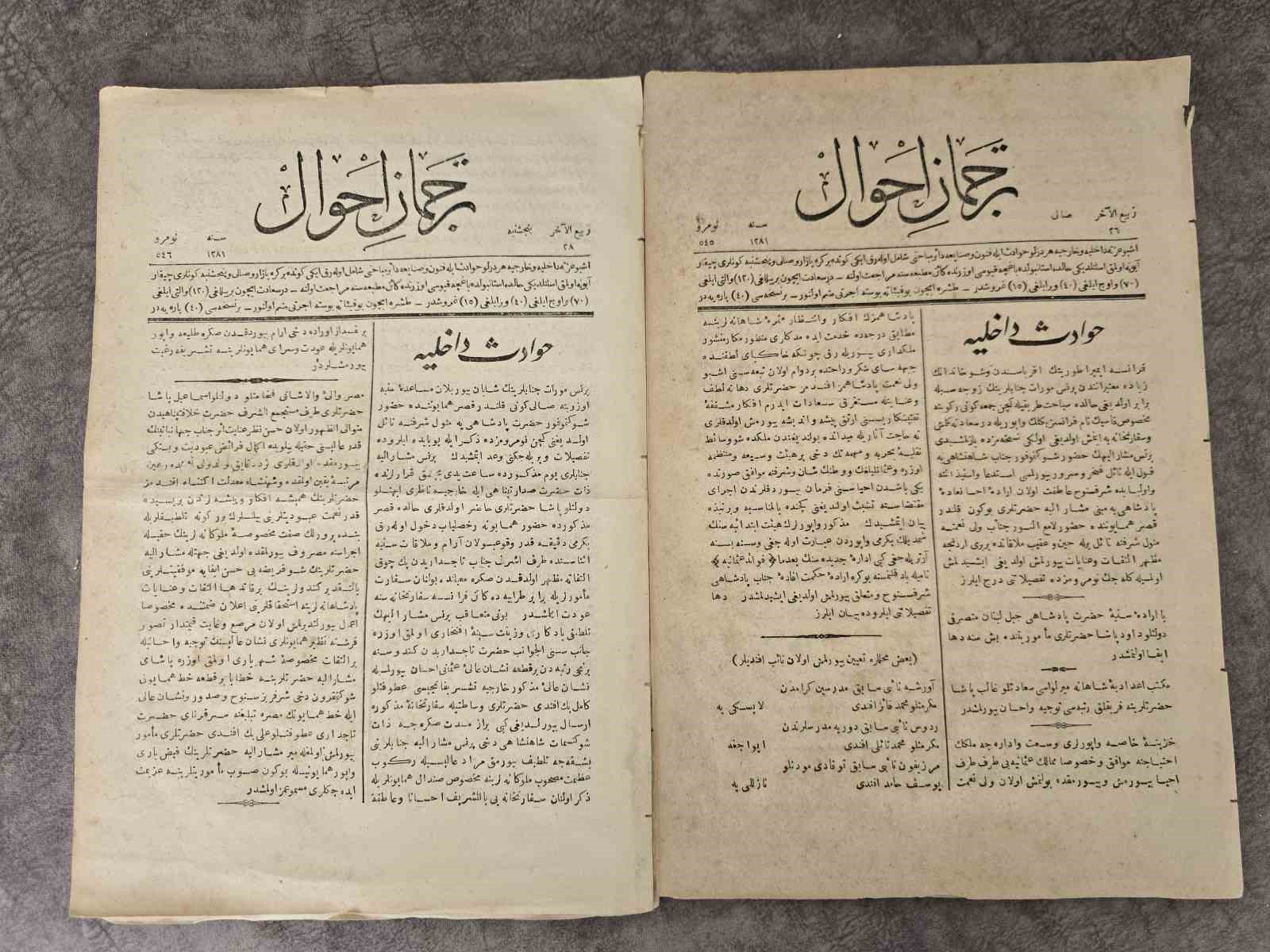 İlk özel Türkçe Gazete ‘Tercüman-ı Ahval’ Yozgat’ta dijitale taşınıyor