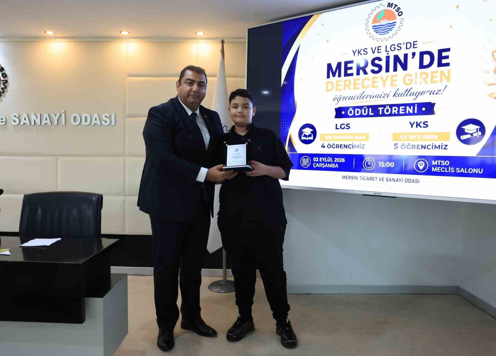 MTSO’dan başarılı öğrencilere ödül