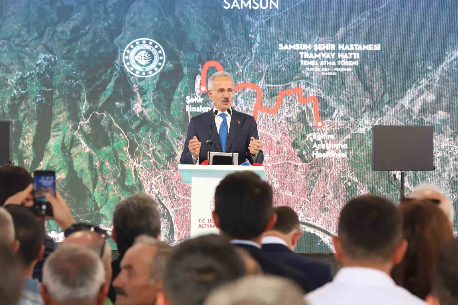 Samsun Şehir Hastanesi Tramvay Hattı’nın temeli atıldı